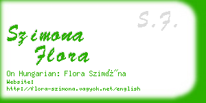 szimona flora business card